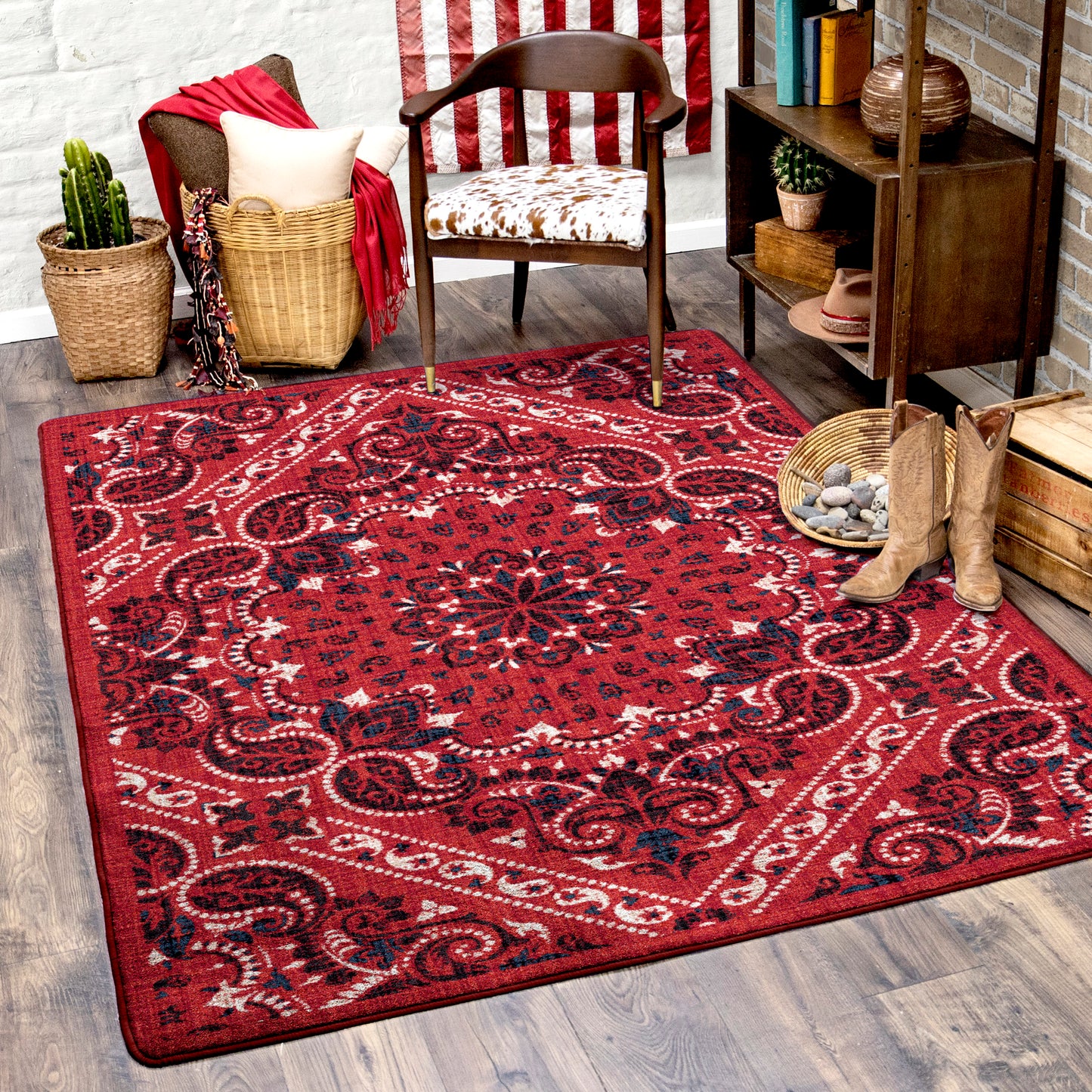 American Dakota Kerchief Red