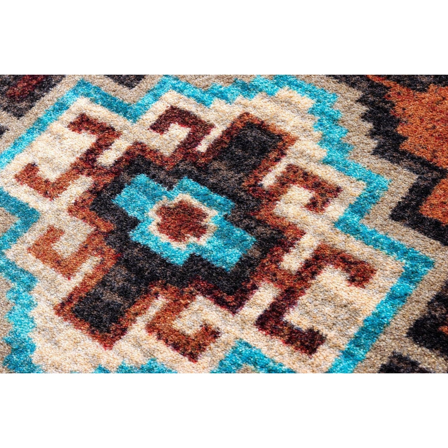 American Dakota Southwest Badlands Rug - Rust