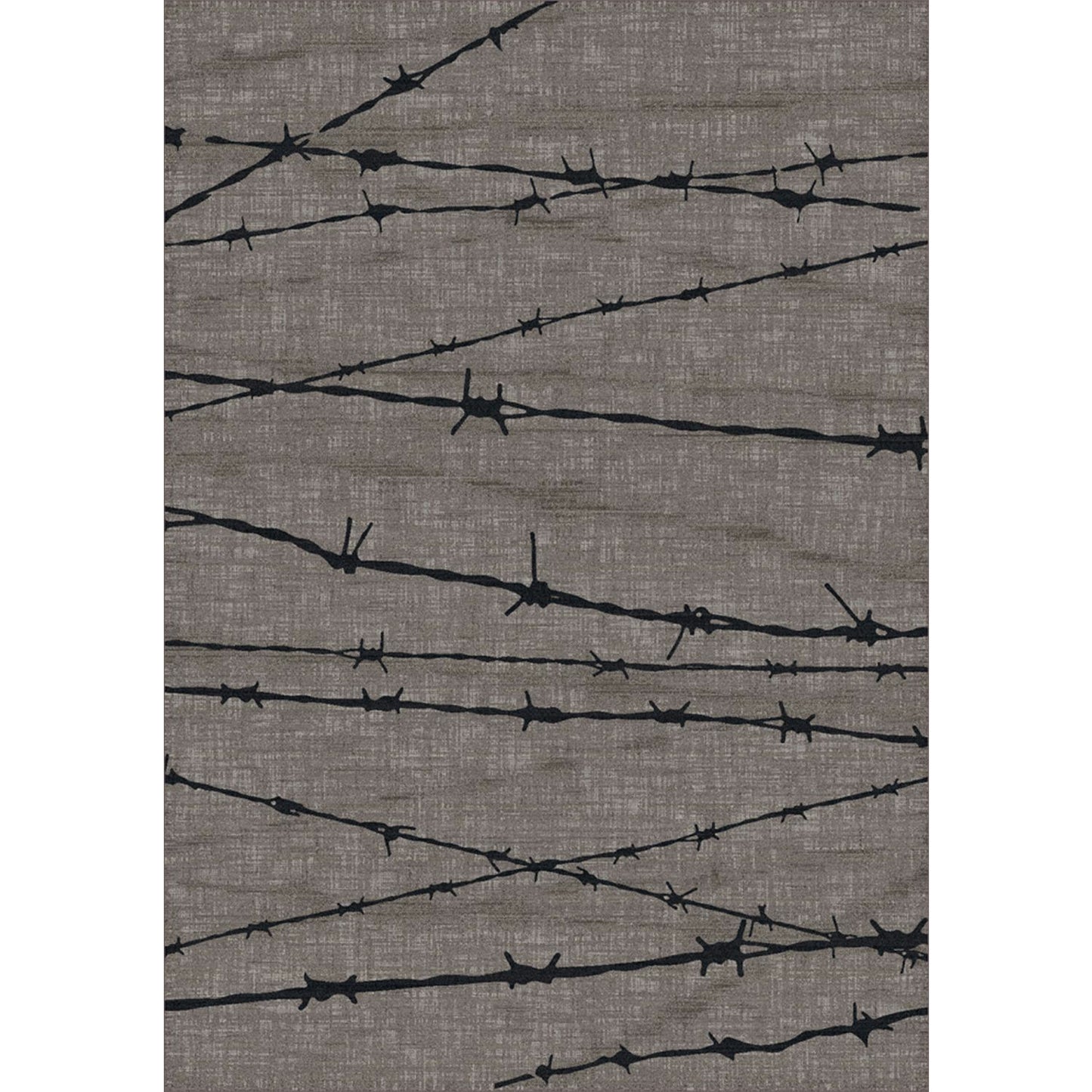 American Dakota Western Barbed Wire Rug - Natural