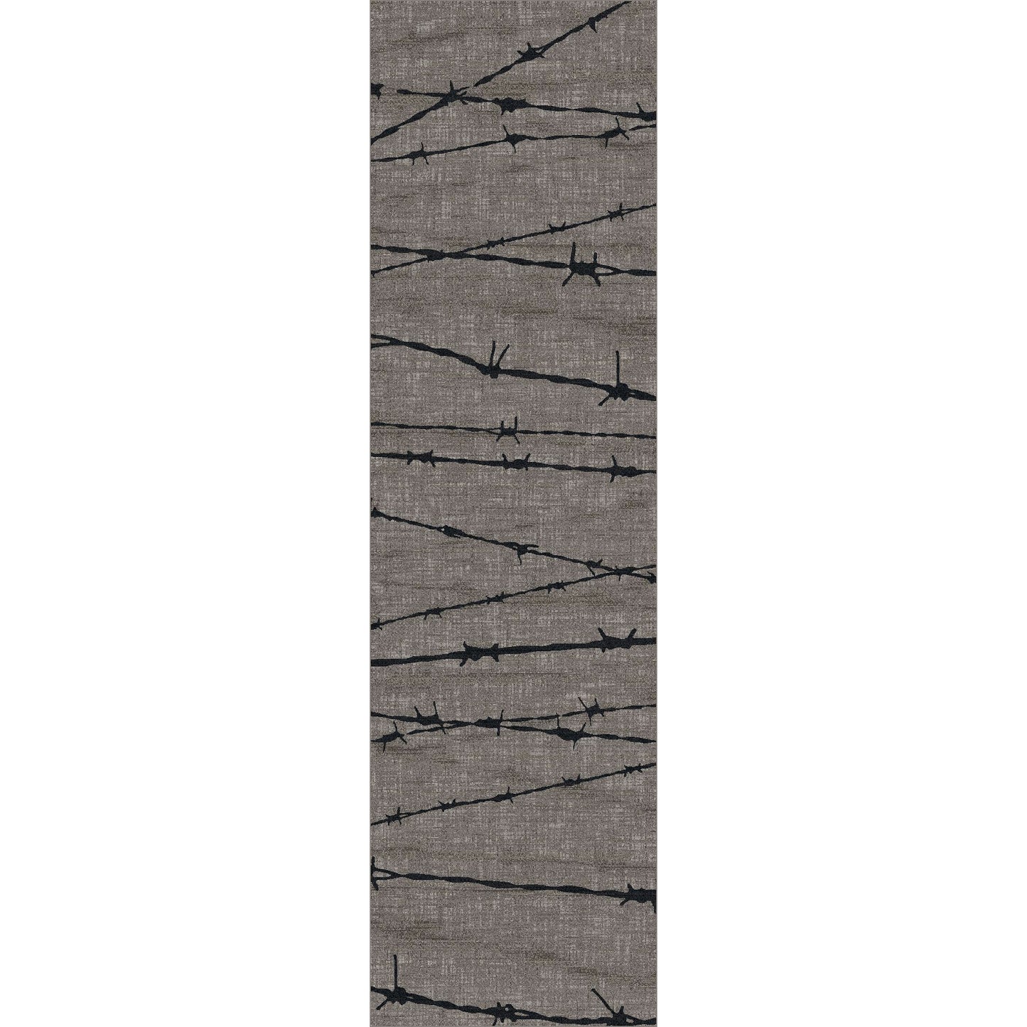 American Dakota Western Barbed Wire Rug - Natural