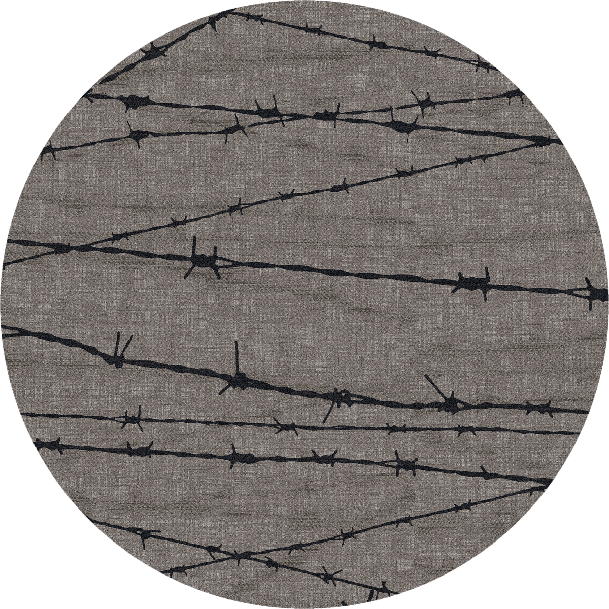 American Dakota Western Barbed Wire Rug - Natural