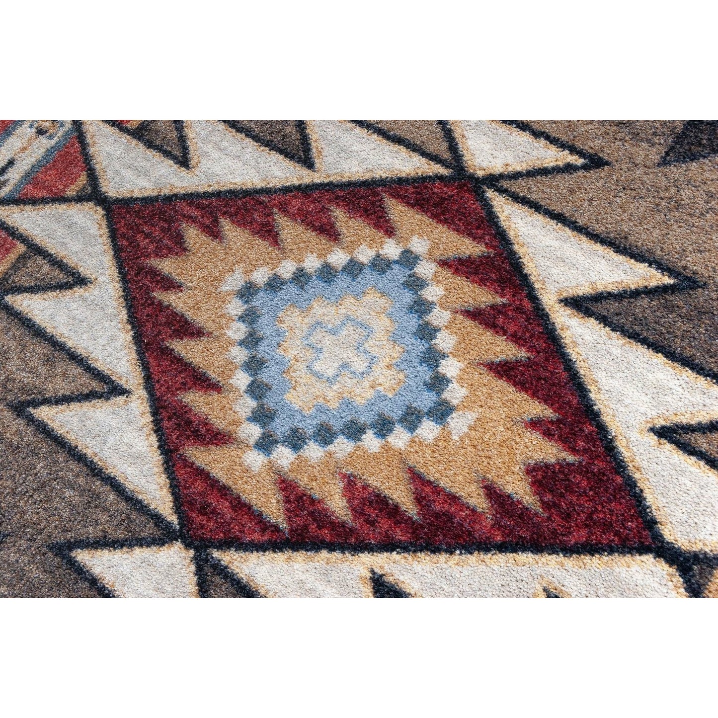 American Dakota Southwest Bow Strings Rug - Brown