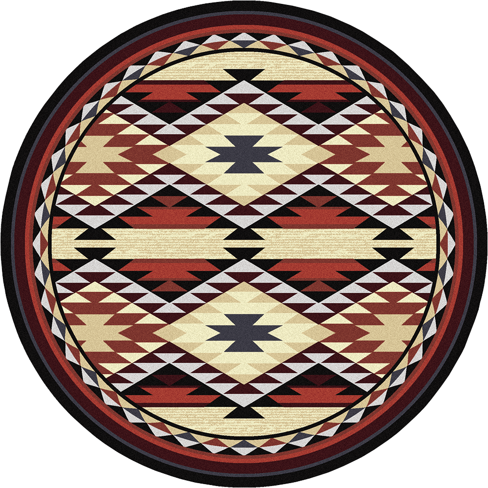 American Dakota Southwest Diamond Rio Rug - Rust