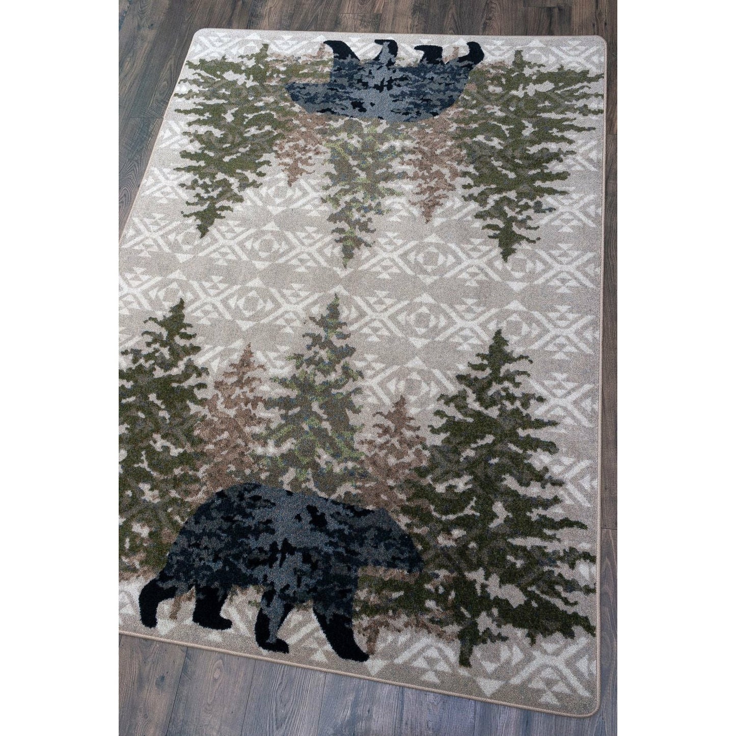 American Dakota Cabin High Point Bear Rug - Stone