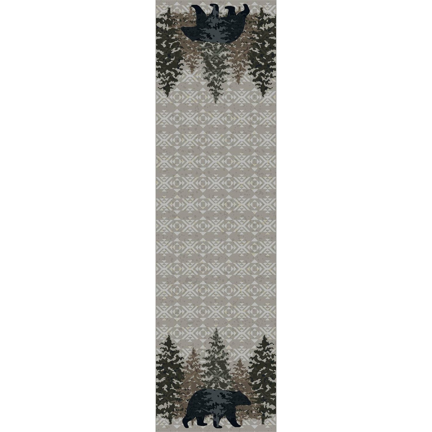 American Dakota Cabin High Point Bear Rug - Stone