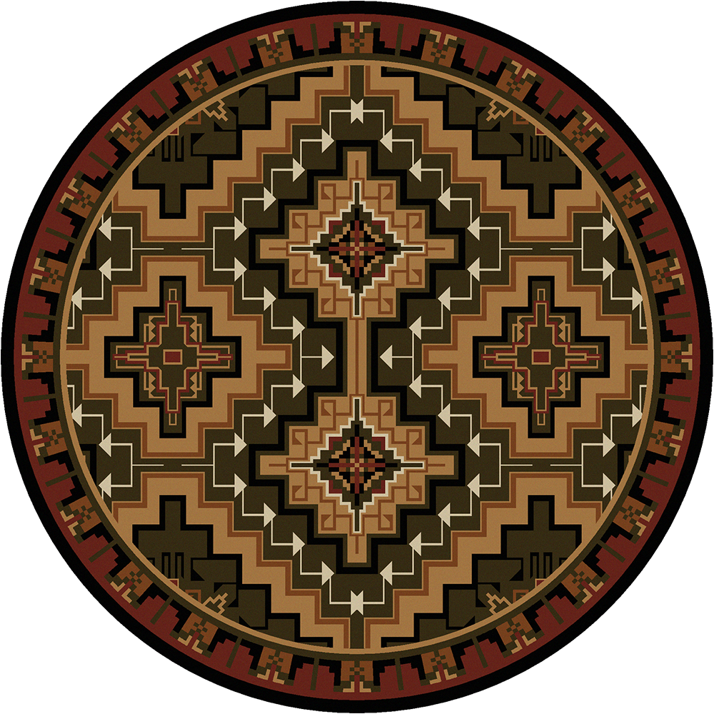 American Dakota Southwest Hill Country Rug - Red