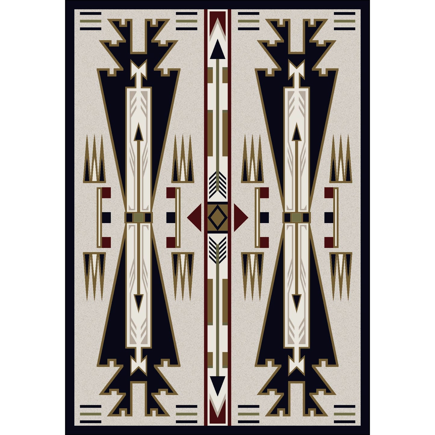 American Dakota Southwest Horse Thieves Rug - Natural