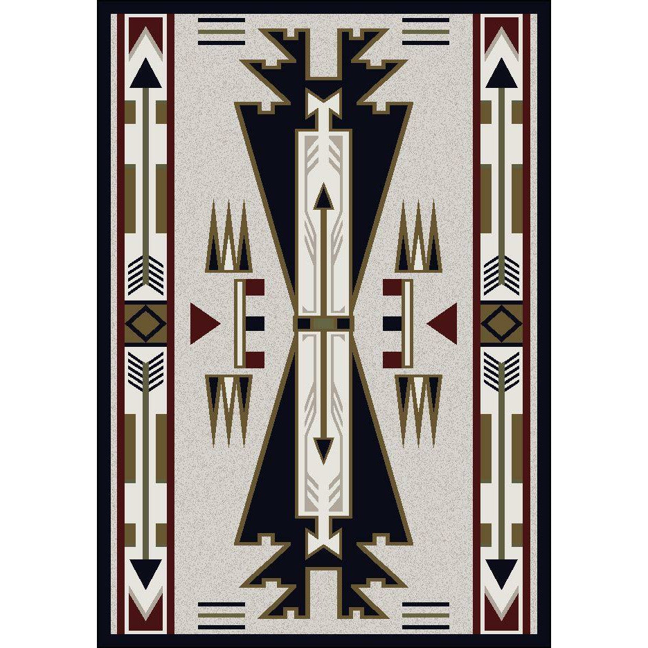 American Dakota Southwest Horse Thieves Rug - Natural