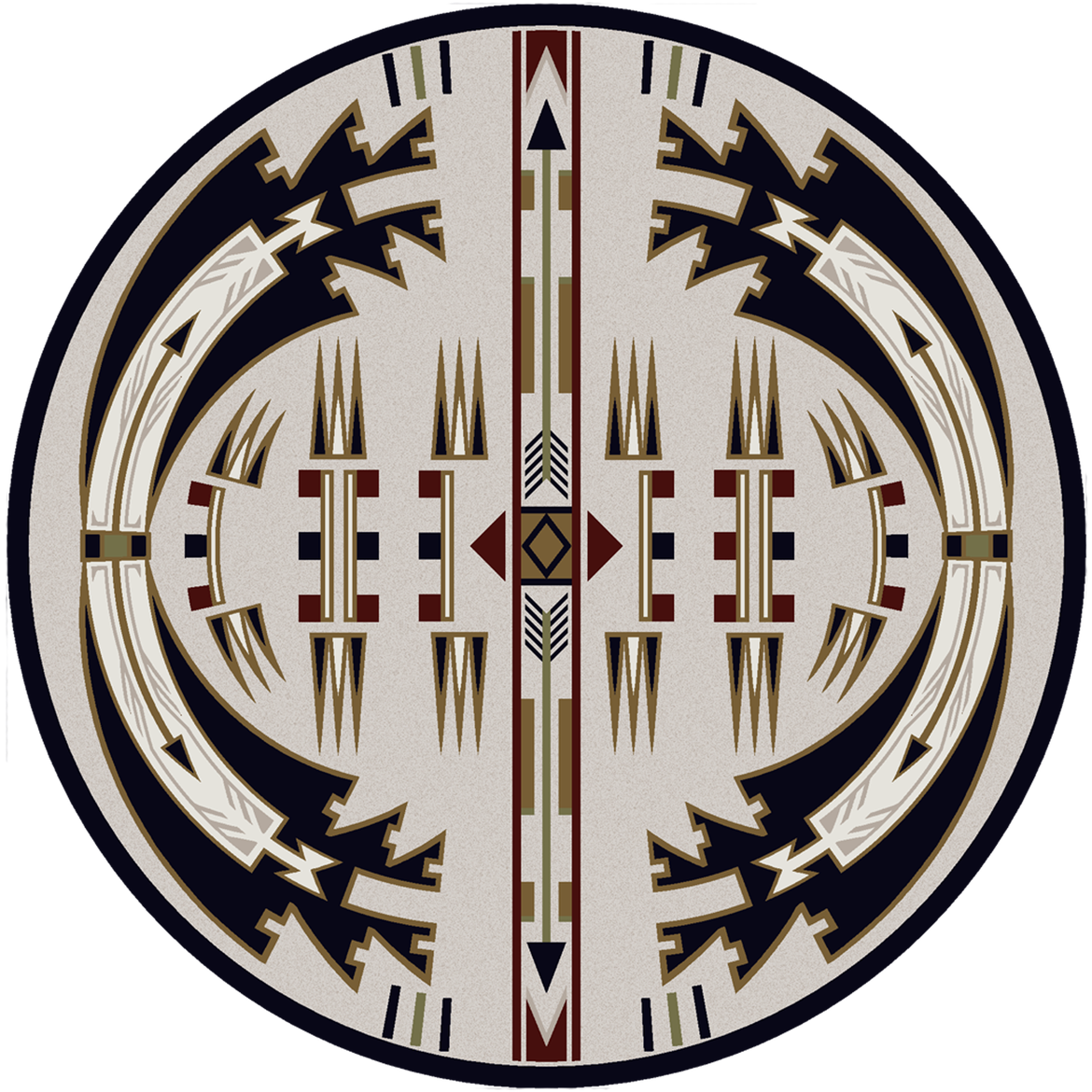 American Dakota Southwest Horse Thieves Rug - Natural