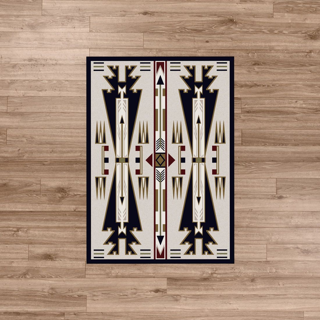American Dakota Southwest Horse Thieves Rug - Natural