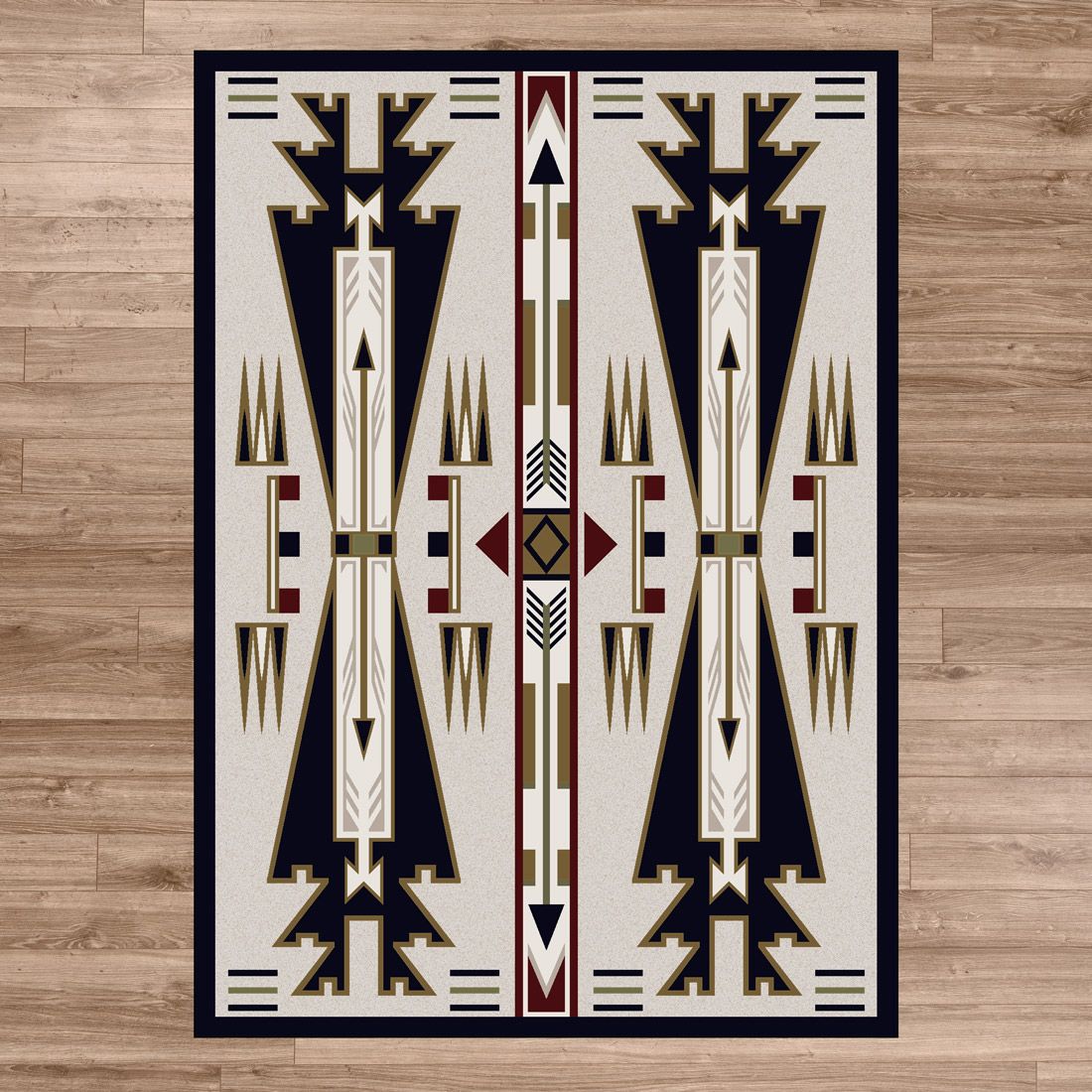 American Dakota Southwest Horse Thieves Rug - Natural