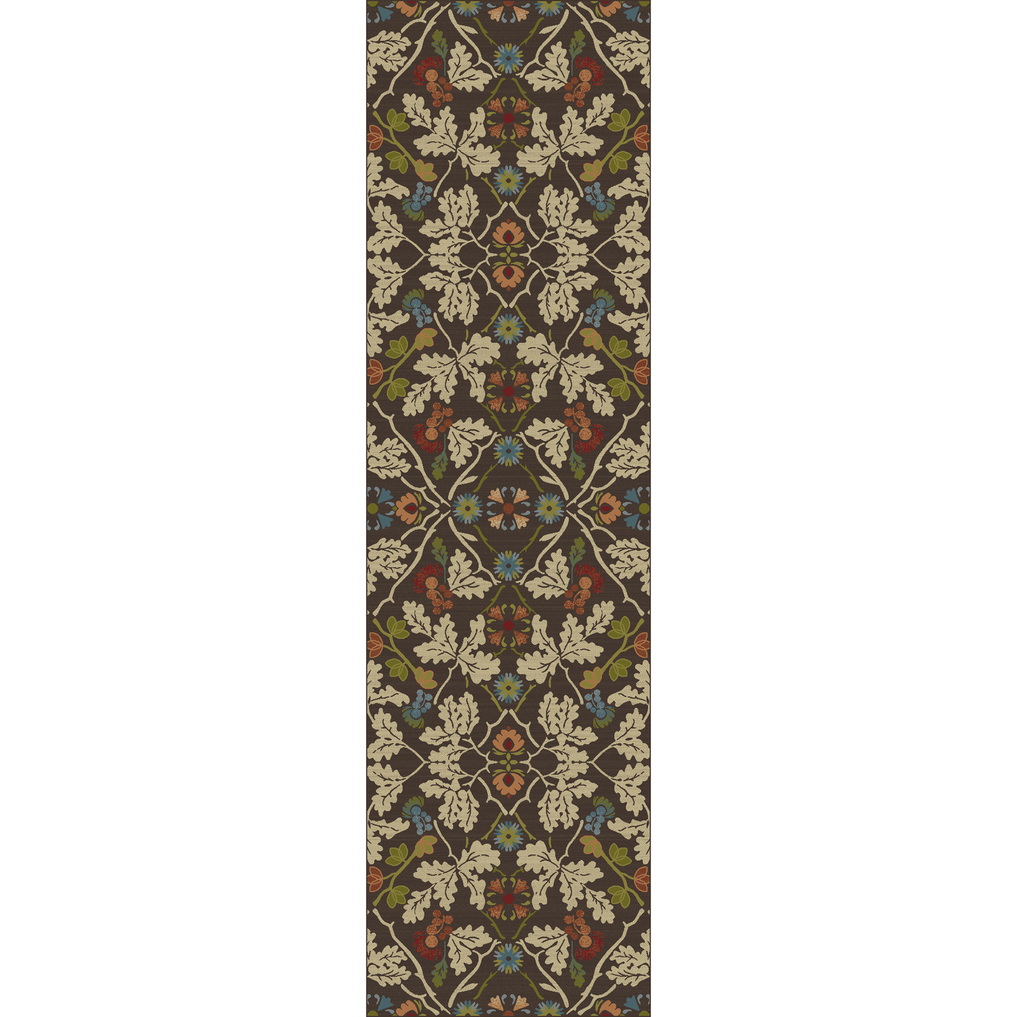 American Dakota Cabin Infinity Oak Rug - Brown