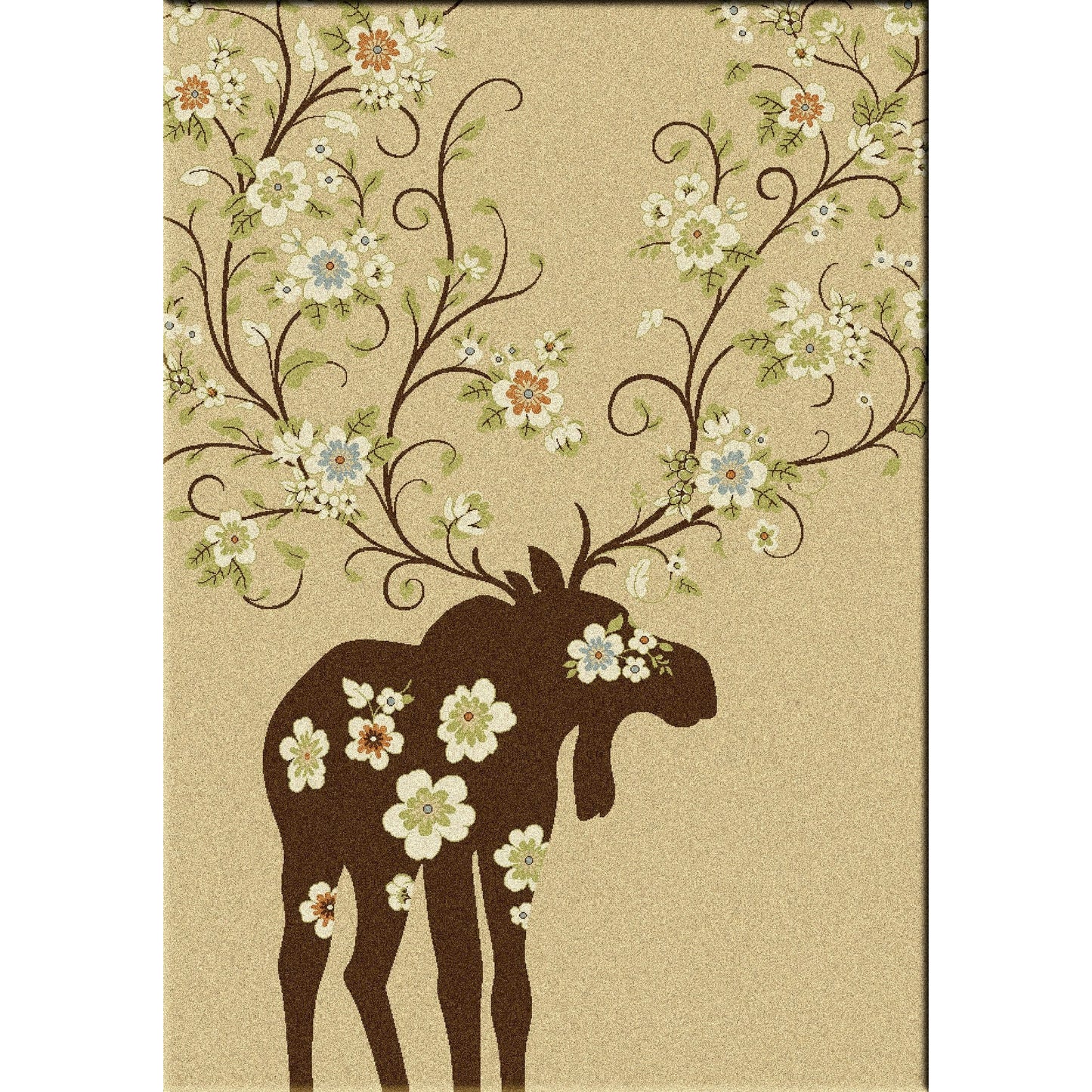 American Dakota Cabin Moose Blossom - Natural