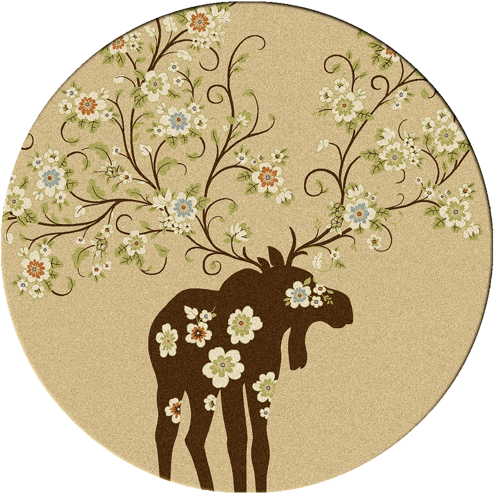 American Dakota Cabin Moose Blossom - Natural