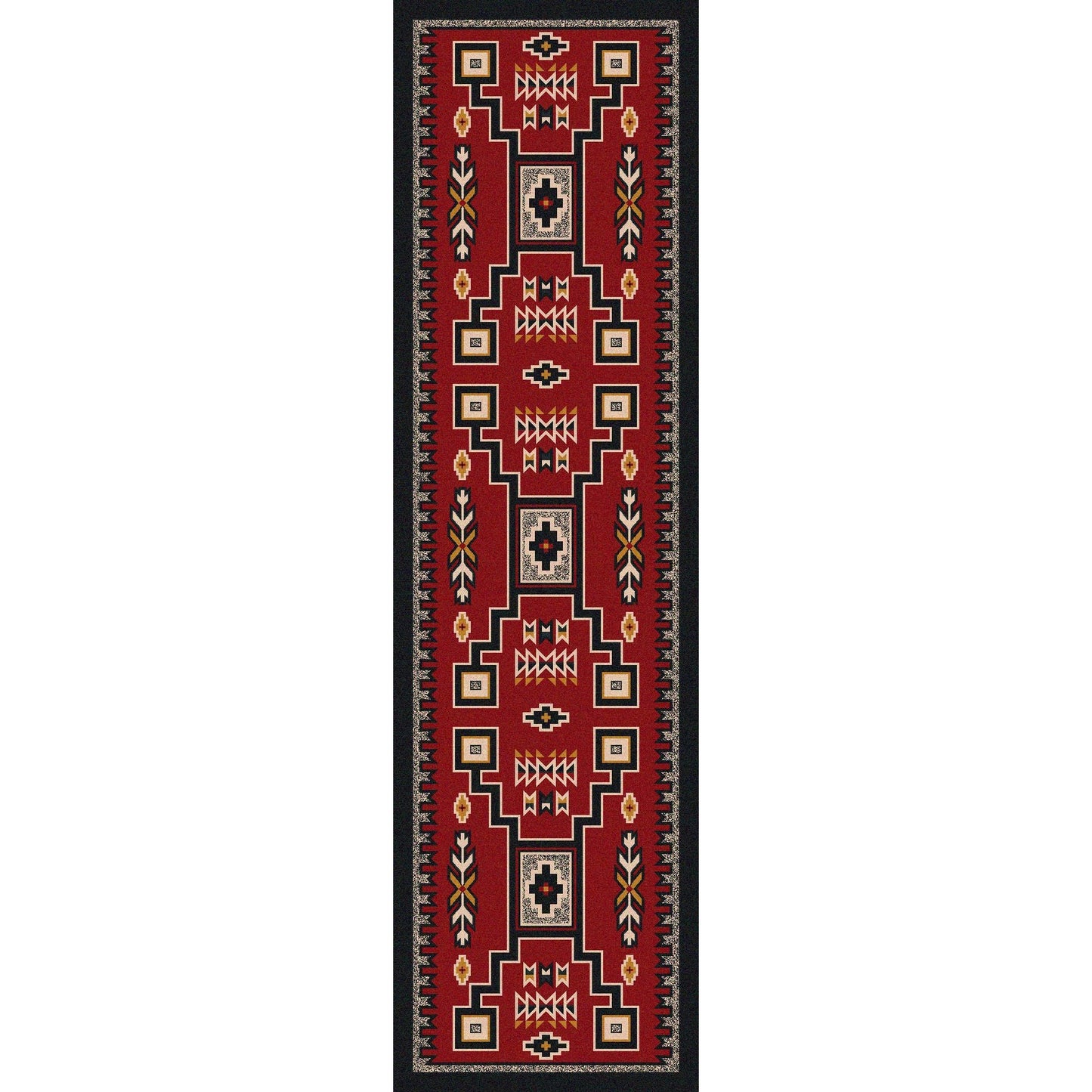American Dakota Southwest Old Crow Rug - Red