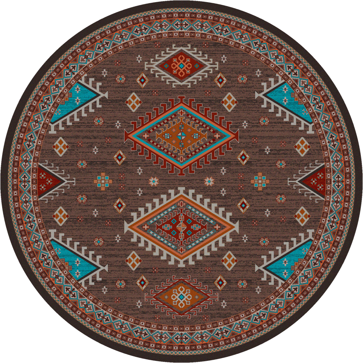 American Dakota Southwest Persian Rug - Brown