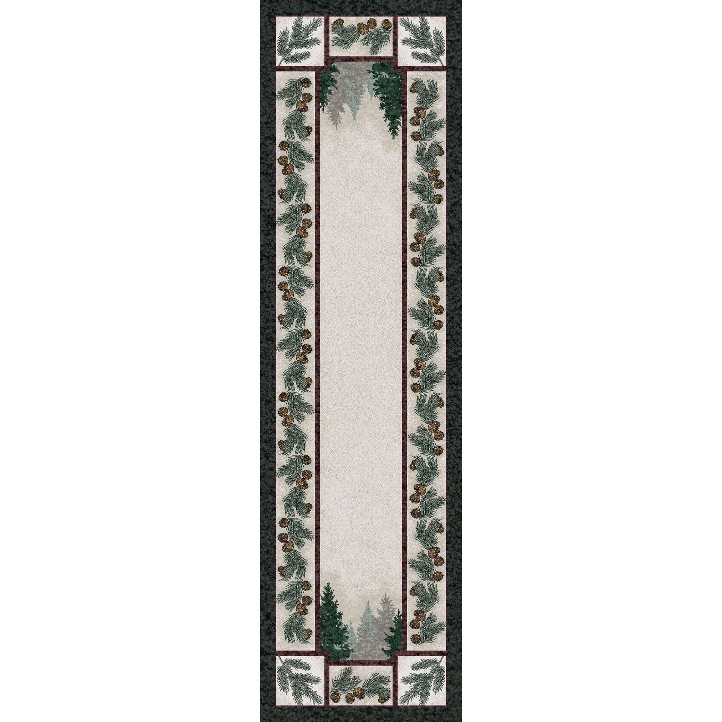 American Dakota Cabin Pine Forest Rug - Maize