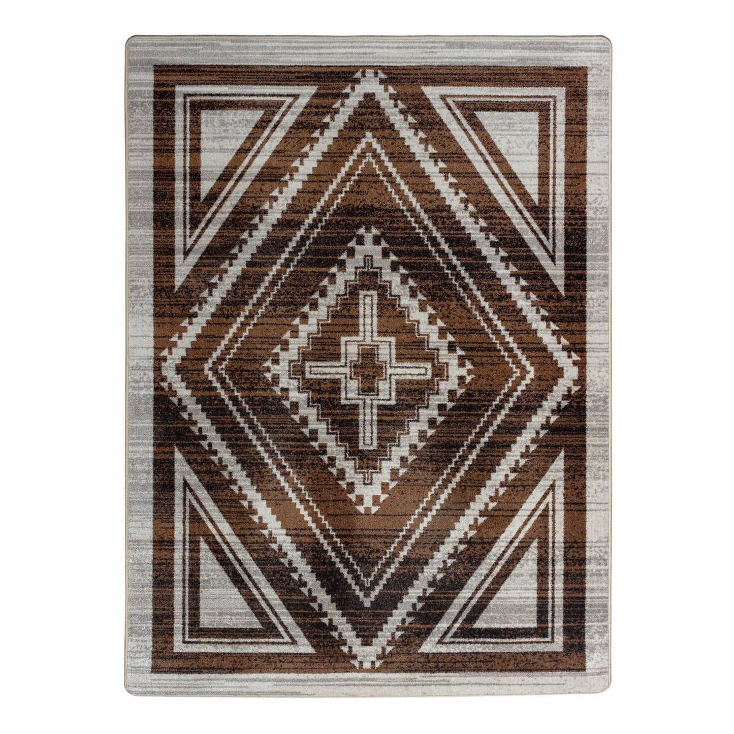 American Dakota Southwest Rim Shot Rug - Earthen