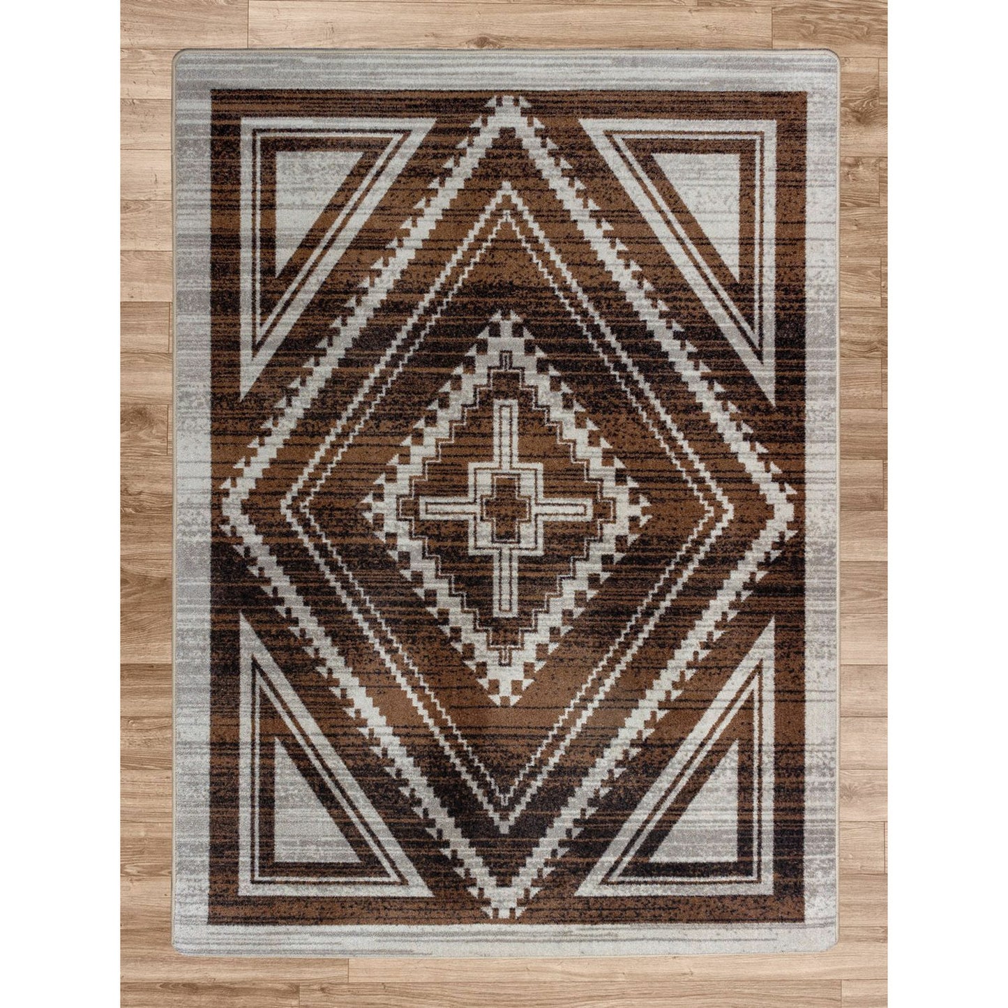 American Dakota Southwest Rim Shot Rug - Earthen