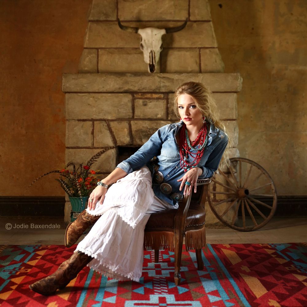 American Dakota Southwest Rustic Cross Rug - Sunset