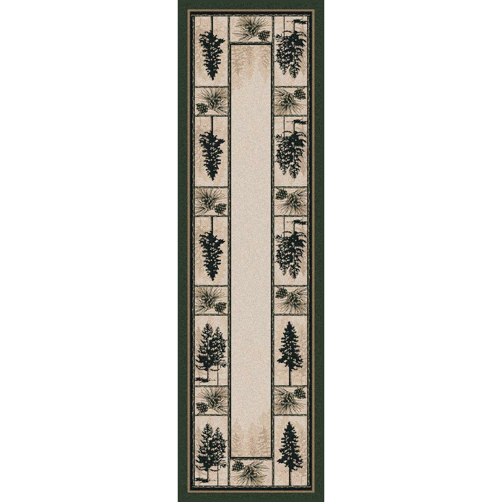 American Dakota Cabin Stoic Pines Rug - Forrest