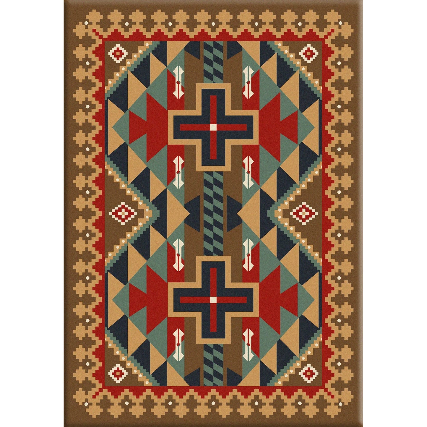 American Dakota Southwest Tribesman Rug - Kilim
