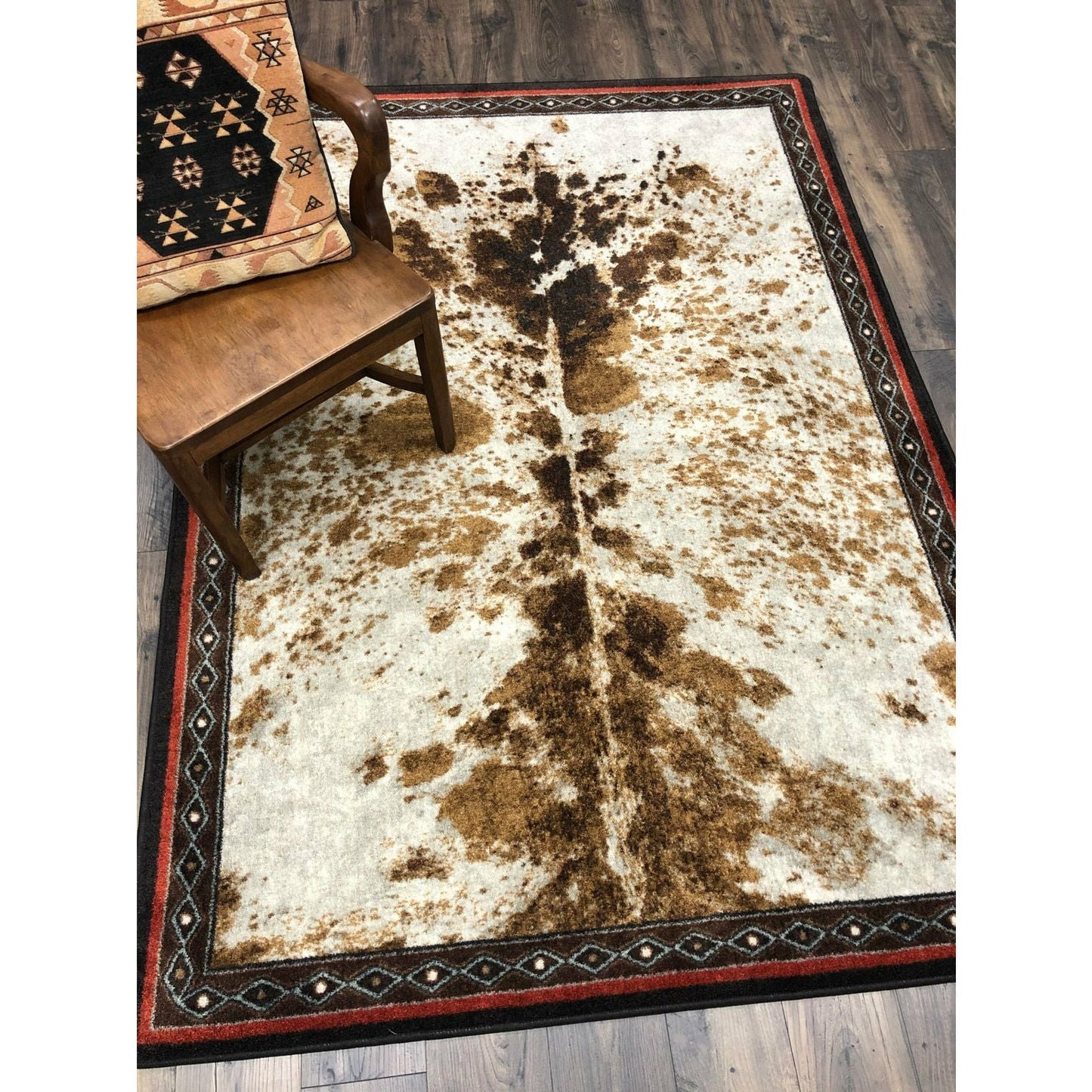 American Dakota Western Vaquero Rug - Spotted Brindle