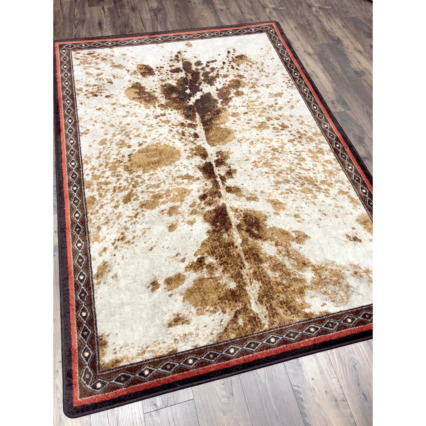 American Dakota Western Vaquero Rug - Spotted Brindle