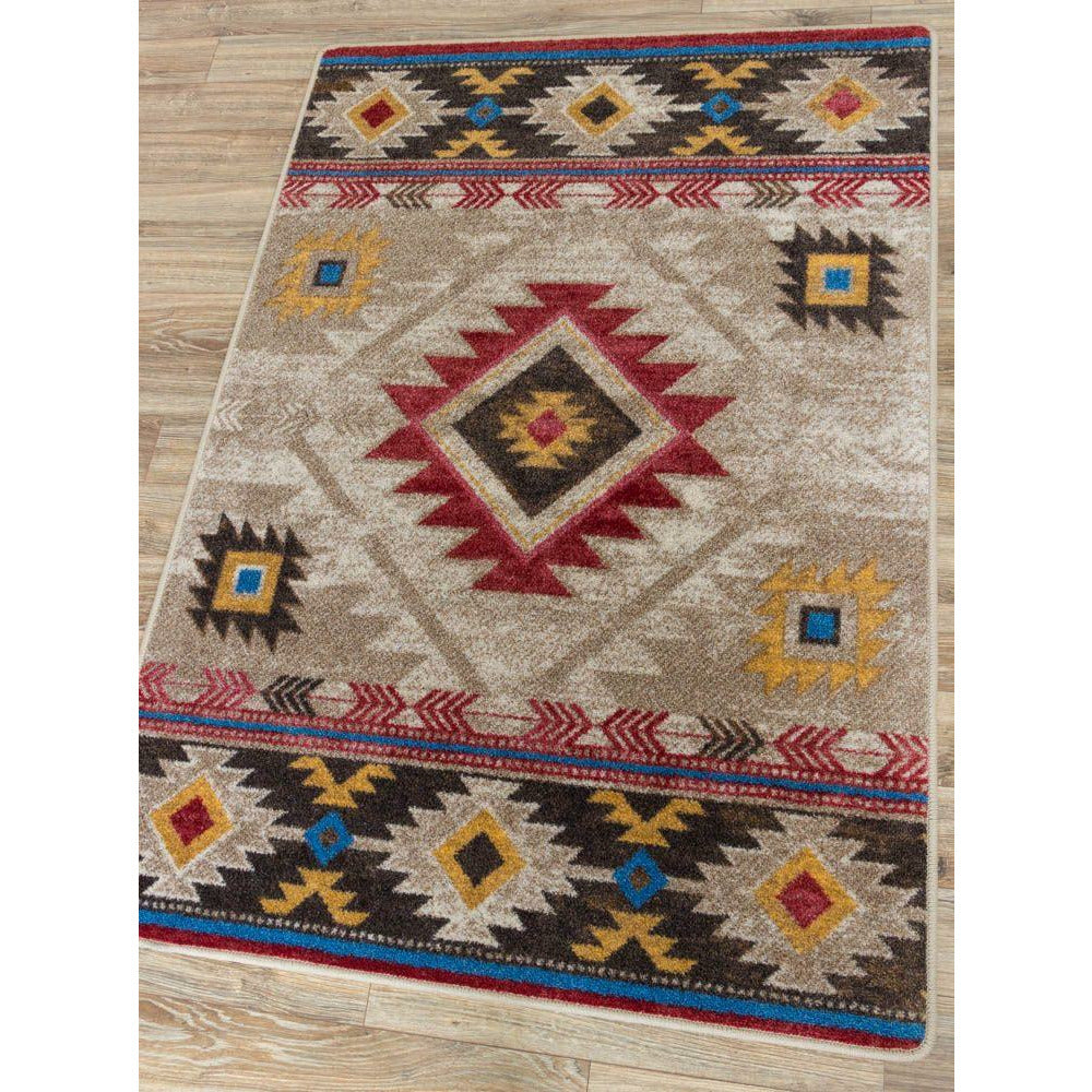 American Dakota Southwest Whiskey River Rug - Natural