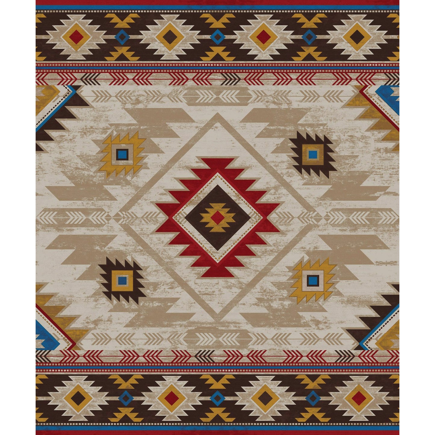 American Dakota Southwest Whiskey River Rug - Natural