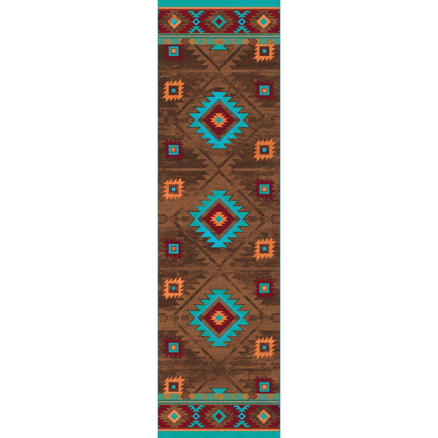 American Dakota Southwest Whiskey River Rug - Turquoise