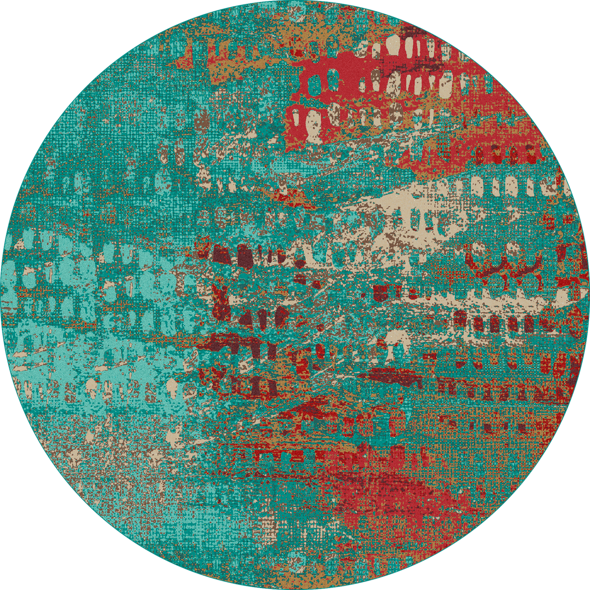 American Dakota Modern Forward Shift Rug - Turquoise