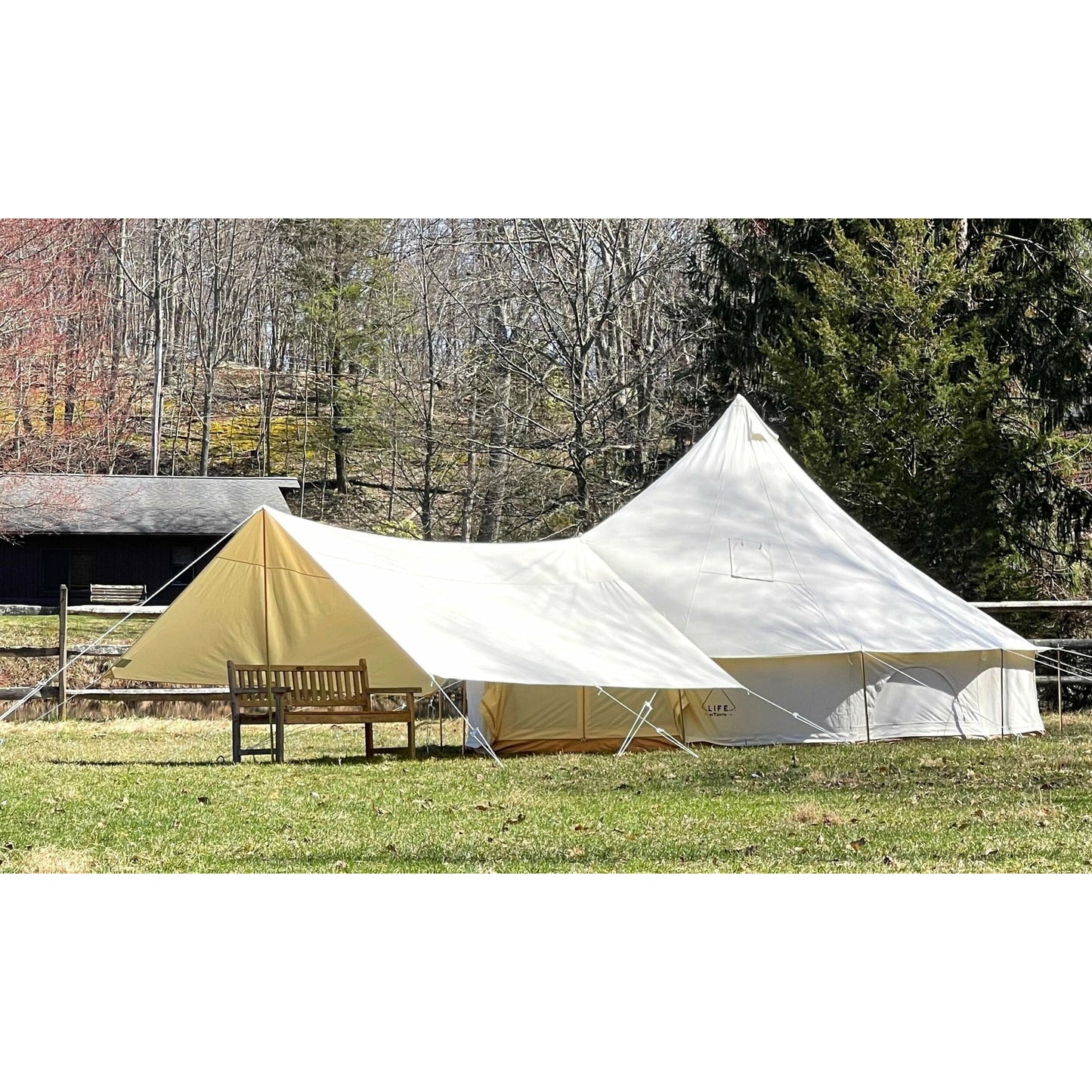 Life In Tents Canvas Bell Tent Awning