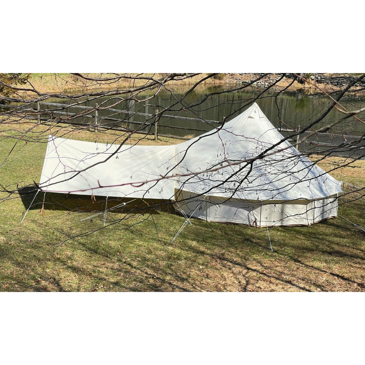 Life In Tents Canvas Bell Tent Awning