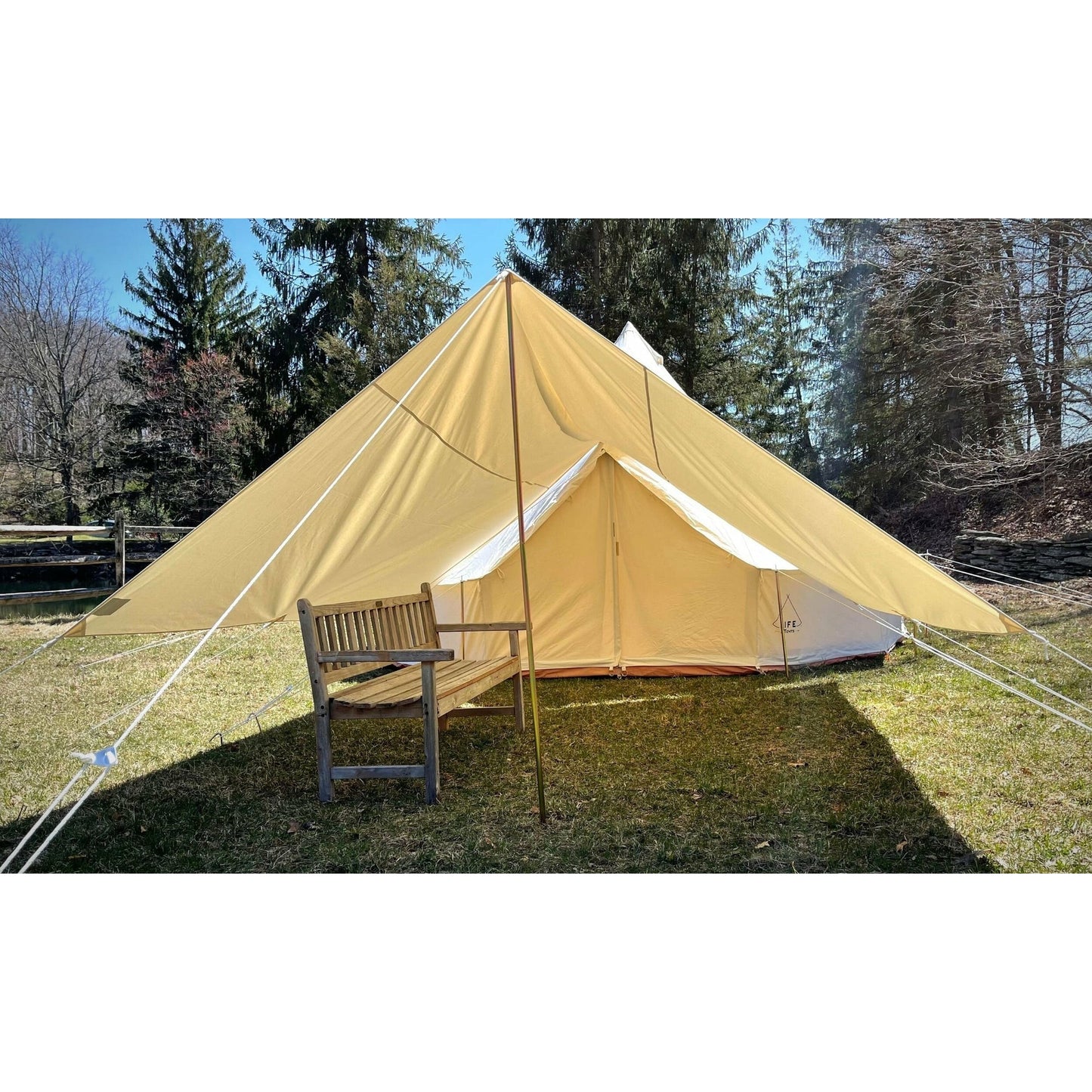 Life In Tents Canvas Bell Tent Awning