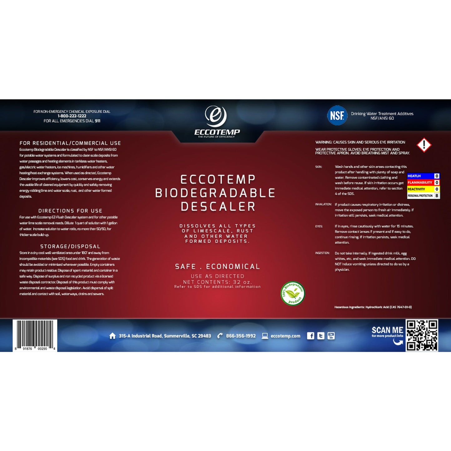 Eccotemp EZ-Flush System Descaler Kit for Portable Water Heater