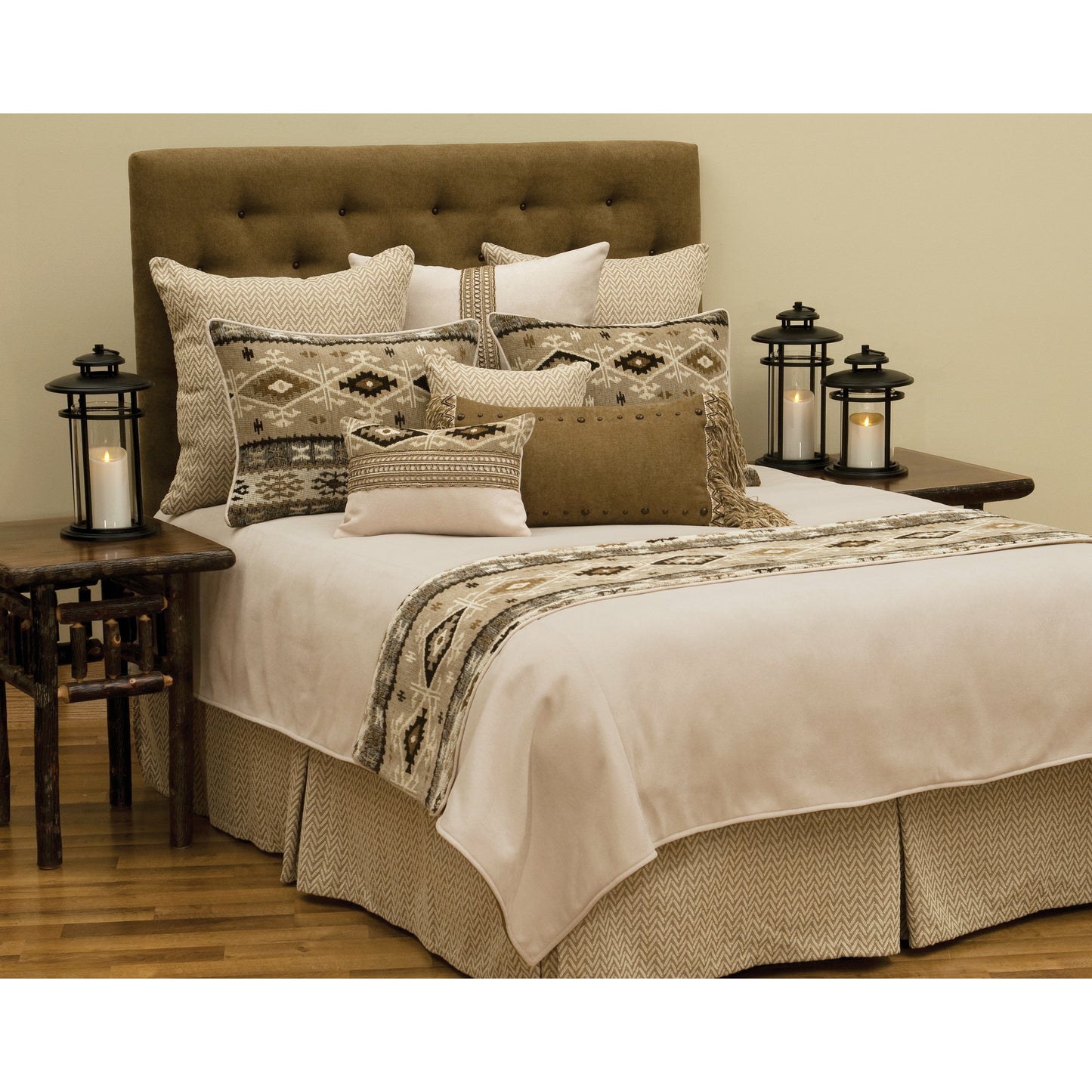 Wooded River Mountain Storm Coverlet Collection