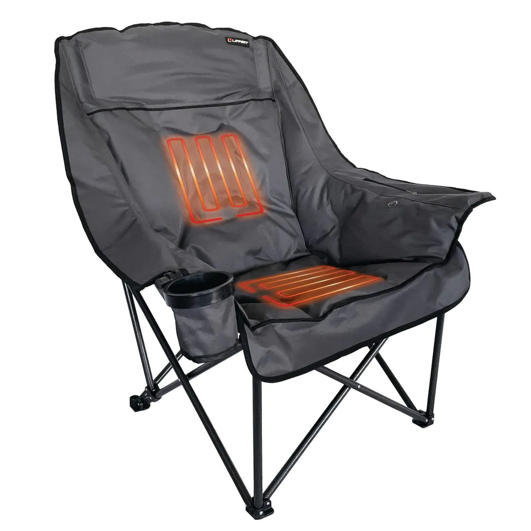 Lippert Big Bear Heated Chair - Dark Grey