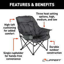Load image into Gallery viewer, Lippert Big Bear Heated Chair - Dark Grey