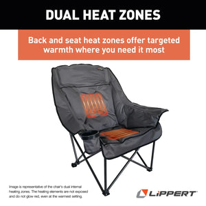 Lippert Big Bear Heated Chair - Dark Grey