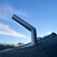 Load image into Gallery viewer, Angled Stove Chimney Pipe - 45 Degree Angle