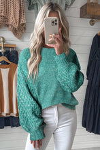 Load image into Gallery viewer, Parchment Cable Knit Sleeve Drop Shoulder Sweater