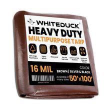 Load image into Gallery viewer, Super Heavy Duty Poly Tarp Cover Thick 16 Mil, 8 oz