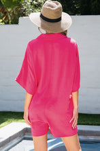 Load image into Gallery viewer, Apricot Half Button Collared Loose Romper