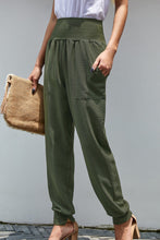 Load image into Gallery viewer, Green Pocketed Casual Joggers