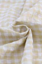 Load image into Gallery viewer, Khaki Plaid Ruffled Sleeve Smocked Maxi Dress