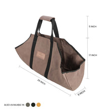 Load image into Gallery viewer, Boat Shape Canvas Firewood Log Carriers