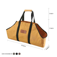 Load image into Gallery viewer, Boat Shape Canvas Firewood Log Carriers