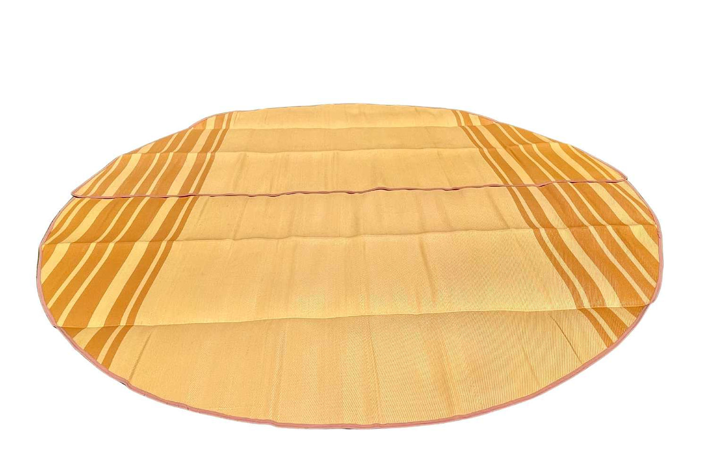 Striped Bell Tent Floor Matting | Citrus Tones | 19' (6M)