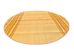 Striped Bell Tent Floor Matting | Citrus Tones | 13' (4M)
